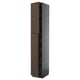 Donker hout beklede METOD keukenkast met meerdere secties.