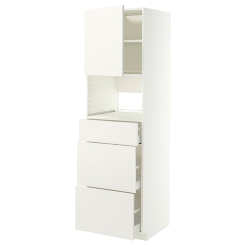 METOD witte keukenunit met lades en kasten.