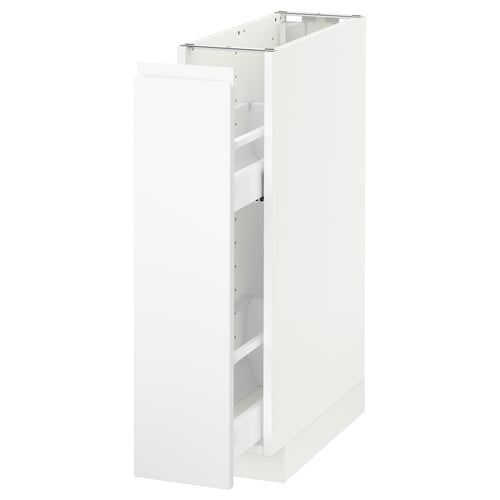 Witte METOD keukenkast met open opbergruimte, modern minimalistisch design.
