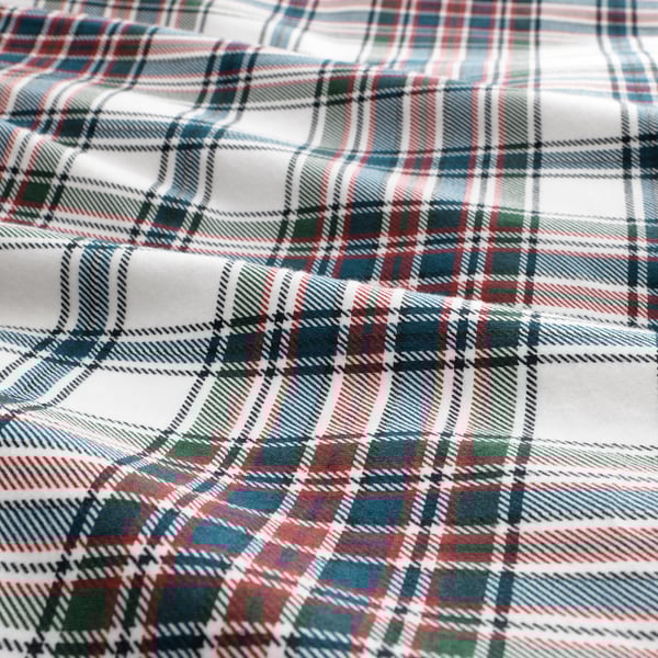 mossruta dekbedovertrek met 2 slopen veelkleurig ruit 240x220 50x60 cm ikea