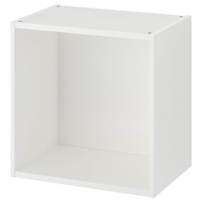 Wit ikea PLATSA open opbergmeubel, rechthoekige vorm, minimalistisch design.