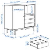 Illustratie met afmetingen voor het product: RÅDMANSÖ.