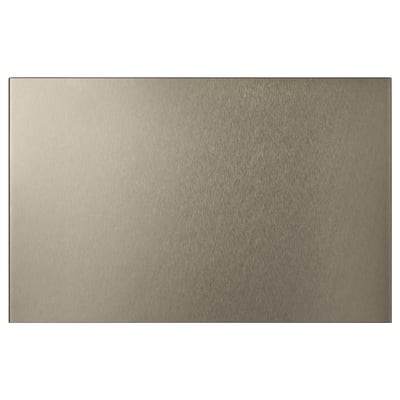 RIKSVIKEN licht brons metalen frontpaneel, rechthoekig, strak modern design.