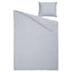 Blauw & wit gestreepte bedset, SOLFIBBLA, katoen, rechthoek.