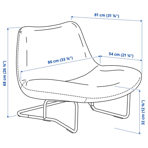 Illustratie met afmetingen voor het product: SOTENÄS.