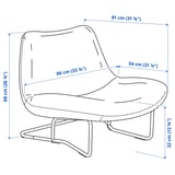Illustratie met afmetingen voor het product: SOTENÄS.