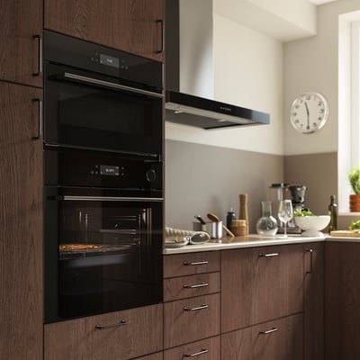 SPJUTBO Heteluchtoven, combi-stoomfunctie airfry-functie/zwart IKEA 700