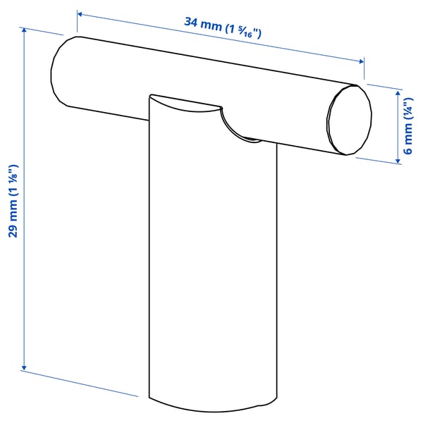 Illustratie met afmetingen voor het product: STJÄRNHOV.