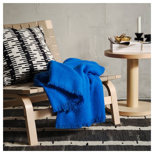 STOCKHOLM 2025 Plaid, helderblauw, 150x200 cm