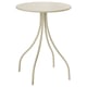 Nette beige bijzettafel, TÅNEBRO, gebogen poten, modern design en is gemaakt van gepoedercoat staal.