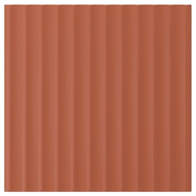 TERRSJÖ Deur, roodbruin golfpatroon, 40x40 cm