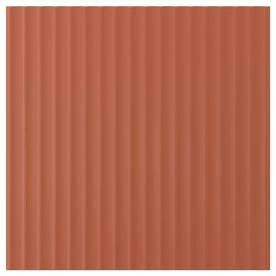 TERRSJÖ Deur, roodbruin golfpatroon, 60x60 cm