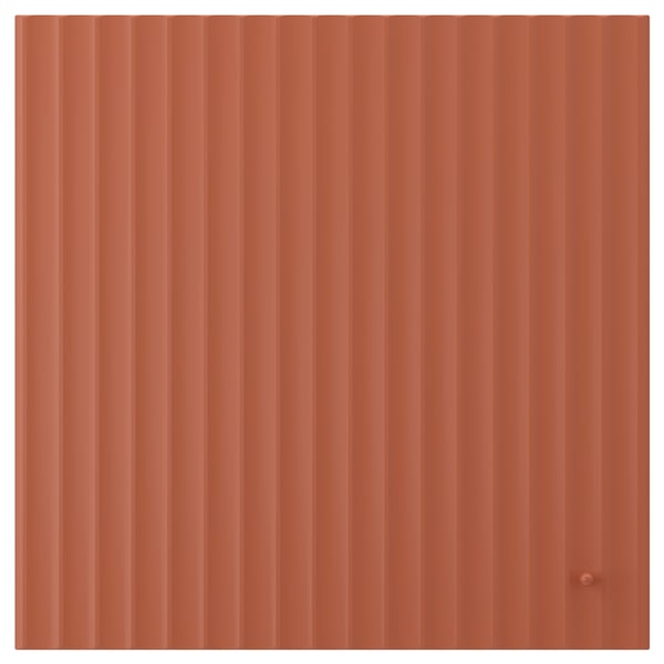 TERRSJÖ Deur, roodbruin golfpatroon, 60x60 cm