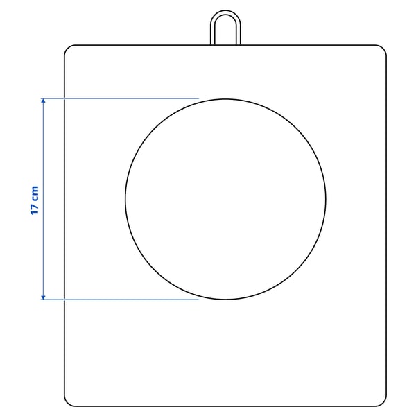 Illustratie met afmetingen voor het product: TILLREDA.
