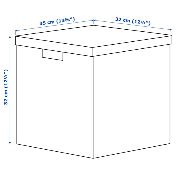 Illustratie met afmetingen voor het product: TJENA.