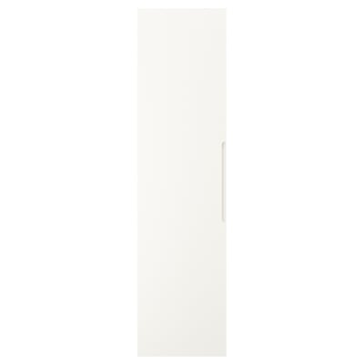 TONSTAD gebroken witte deur, rechthoekige vorm, modern design met zachte randen en geïntegreerde handgrepen.