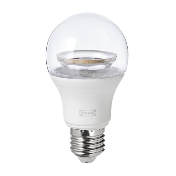 woensdag vastleggen Offer TRÅDFRI Led-lamp E27 806 lumen, smart draadloos dimbaar/wit spectrum  transparant/bol - IKEA België