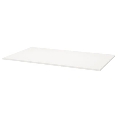 TROTTEN wit bureaublad, melamine, rechthoekig.