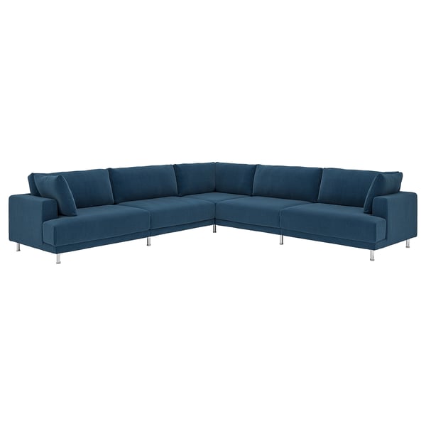 UPPÅKRA Modulaire hoekbank, 6 zits, Samsala donkerblauw