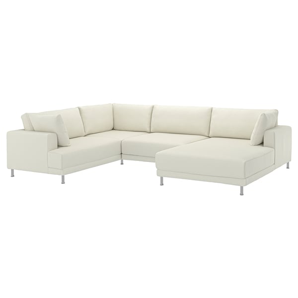 UPPÅKRA U-vormige bank, 4,5-zits, met chaise longue, rechts/Axvall ecru