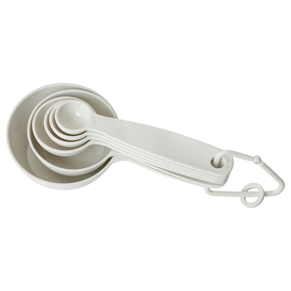 UPPFYLLD Maatbeker, set van 6, ecru