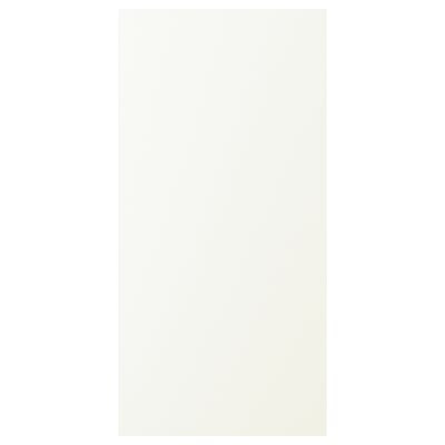 VALLSTENA witte kastdeur, glad oppervlak, rechthoekige vorm.