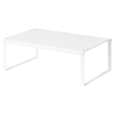 VARIERA wit metalen plankinzet, rechthoekig, minimalistisch design.
