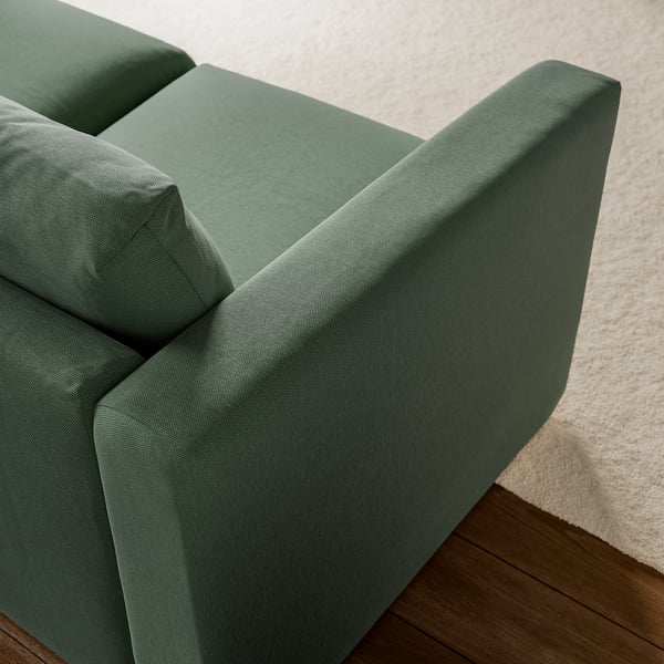 VIMLE Hoekbank, 4-zits, Knäbäck grijsgroen