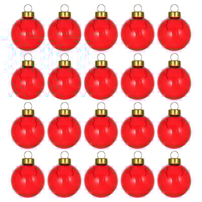 VINTERFINT Boomversiering, bal glas/rood, 3.5 cm