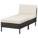 VITTSKÄR Modulaire chaise longue, buiten kunststof rotan donkergrijs/Frösön/Duvholmen beige