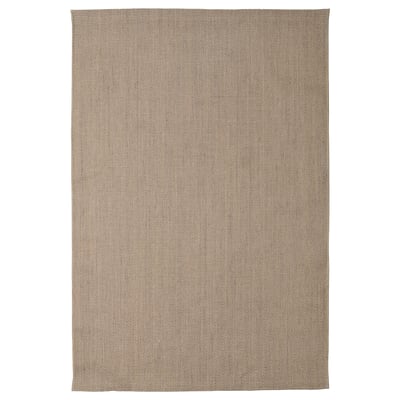 Neutraal jute-sisal vloerkleed, glad geweven, natuurlijke tinten