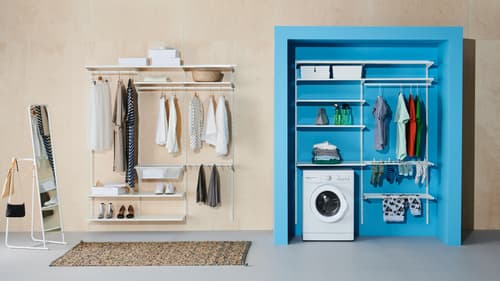 Wasruimte & wasmachine kasten