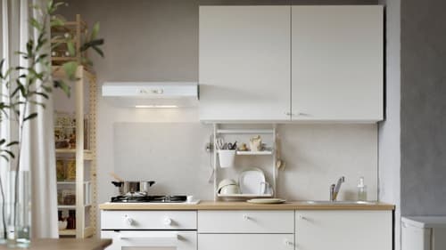 KNOXHULT cocina, blanco, 220x61x220 cm - IKEA