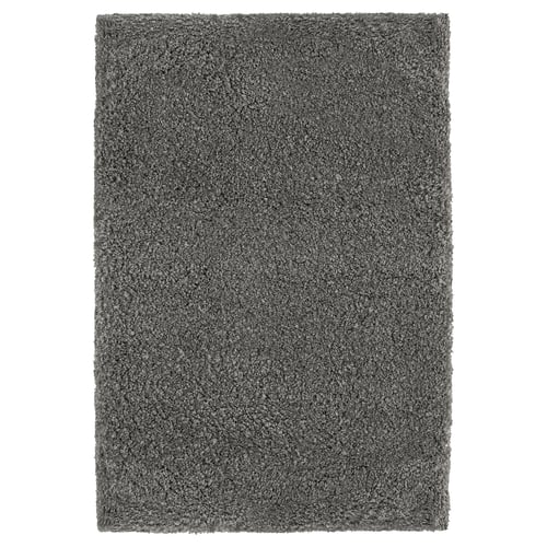 ALMTJÄRN دعّاسة للحمّام, رمادي غامق, 60x90 سم