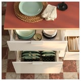 EKBACKEN سطح عمل, مظهر الفخار/صفائح رقيقة, ‎246x2.8 سم‏