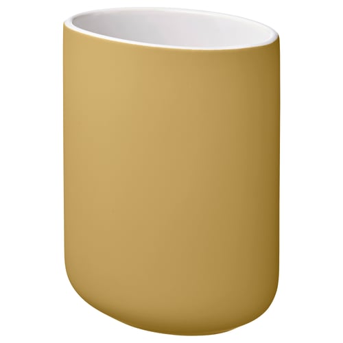 EKOLN حامل فرشاة أسنان, أصفر غامق