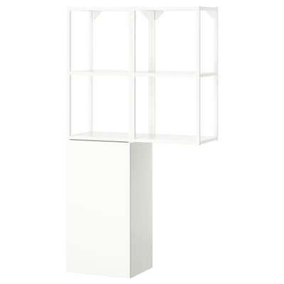 ENHET تشكيلة تخزين, أبيض, ‎80x32x150 سم‏
