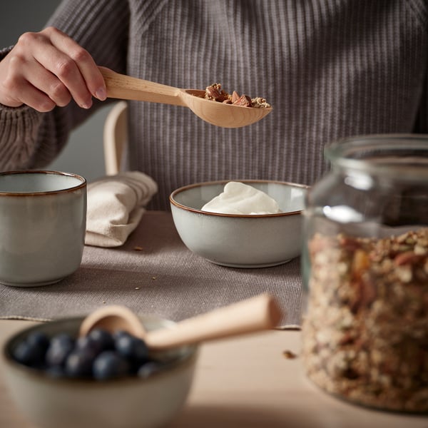 FLODNEJONÖGA ملاعق، طقم من 3, خشب