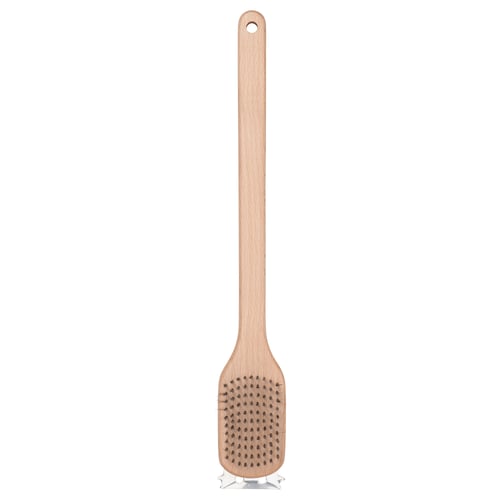 GRILLTIDER فرشاة تنظيف للشواية, ستينلس ستيل/زان, 42 سم