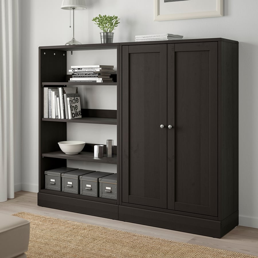 HAVSTA تشكيلة تخزين بني غامق IKEA