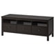 HEMNES طاولة تلفزيون, أسود-بني, ‎148x47x57 سم‏