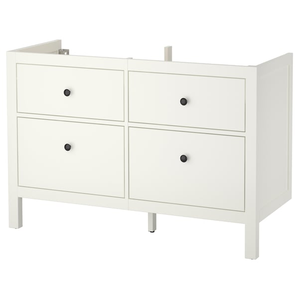 HEMNES خزانة حوض 4 أدراج, أبيض, 120 سم