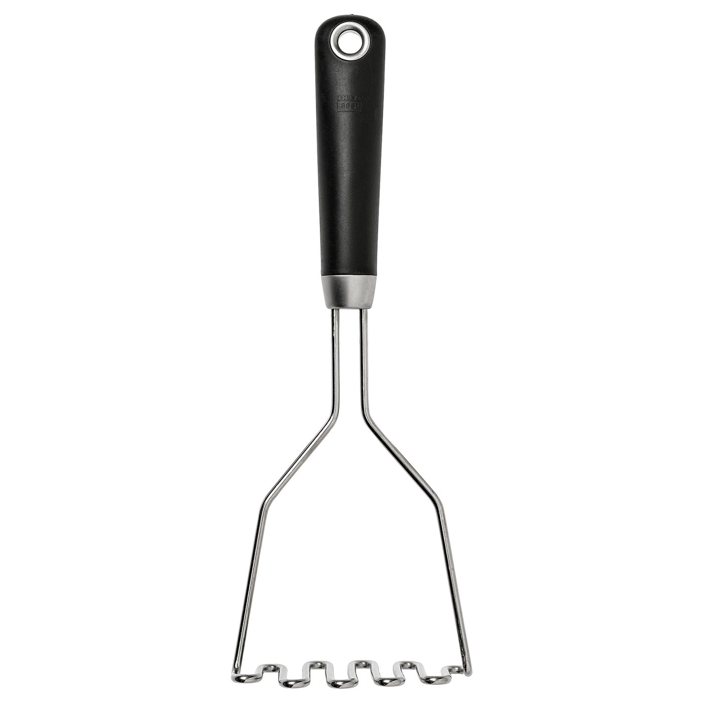 IKEA 365+ HJÄLTE هرّاسة بطاطس, ستينلس ستيل/أسود