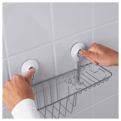 IMMELN سلة استحمام/صابون مع خطّاف طلاء زنك IKEA