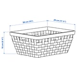 KNARRA سلة, أبيض, ‎38x29x16 سم‏