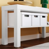 LACK طاولة تلفزيون, أبيض, ‎90x26x45 سم‏