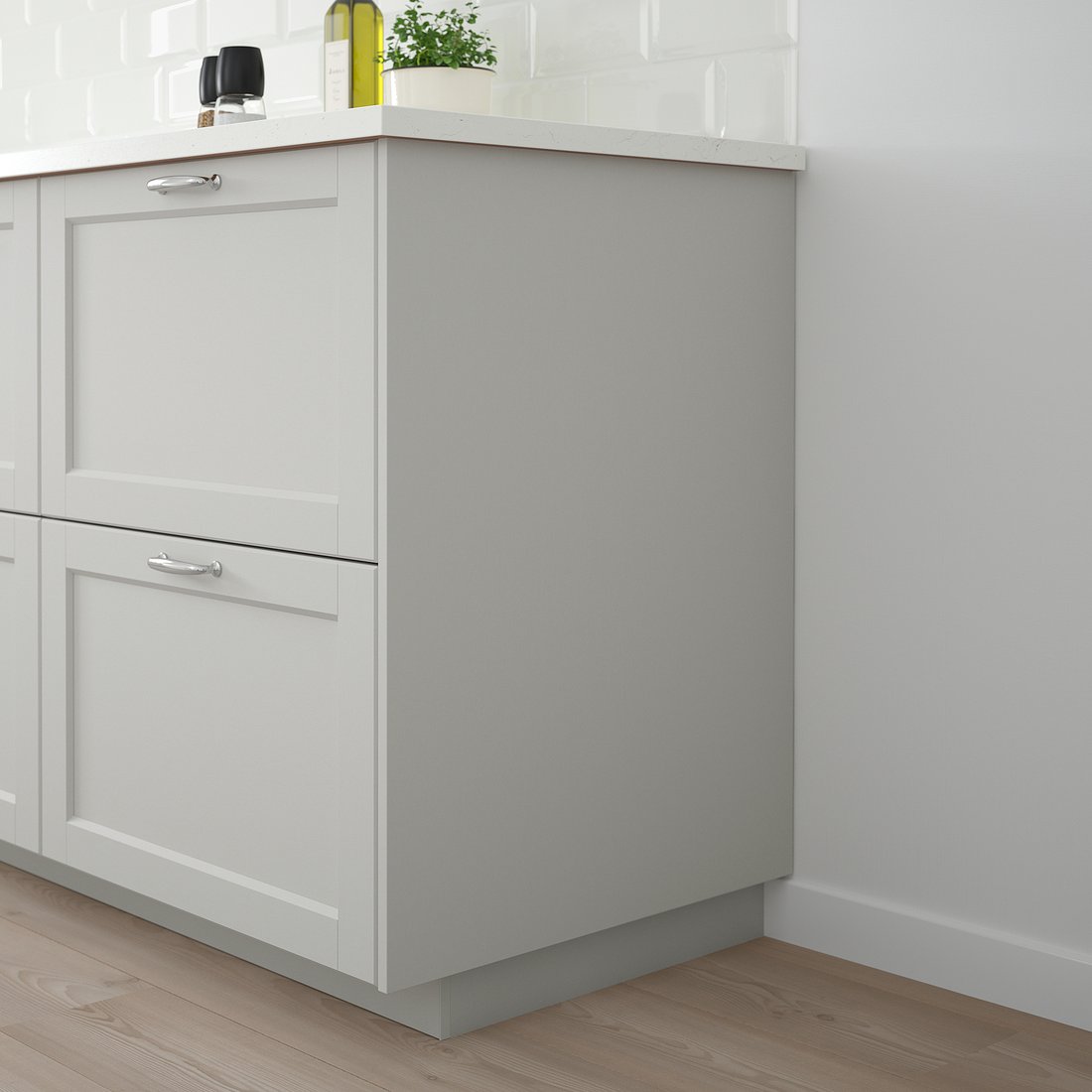 LERHYTTAN لوح غطاء رمادي فاتح IKEA