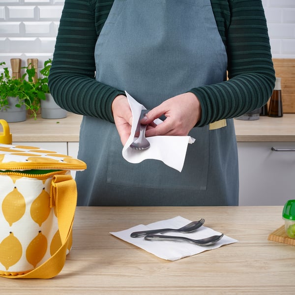 NÄBBFISK ملعقة بشوكة, ستينلس ستيل, 17 سم