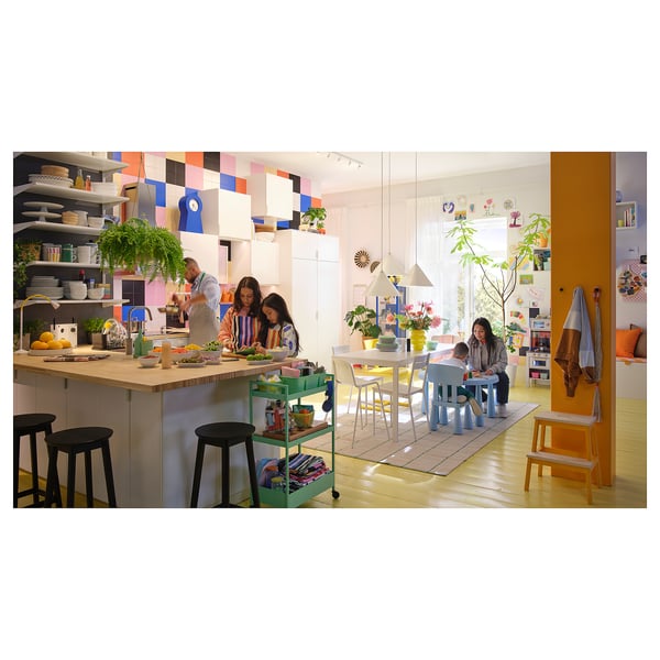 PINNARP سطح عمل, دردار/قشرة, 246x3.8 سم