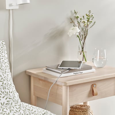 RUNDHULT كيبل USB-C to USB-C, أسود/ أبيض, ‎1.5 م/100 واط‏